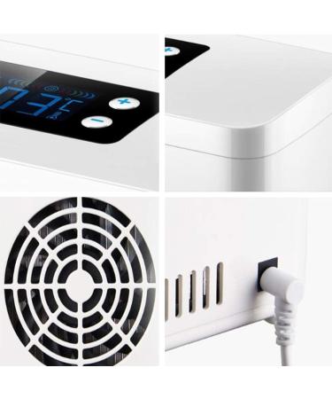Mini Fridge Portable Insulin Cooler Medicine Refrigerated Box Intelligent Charging Insulin Fridge LCD Display Mini in White 21x9x9cm(8x4x4inch) - Buy Online on GoSupps.com