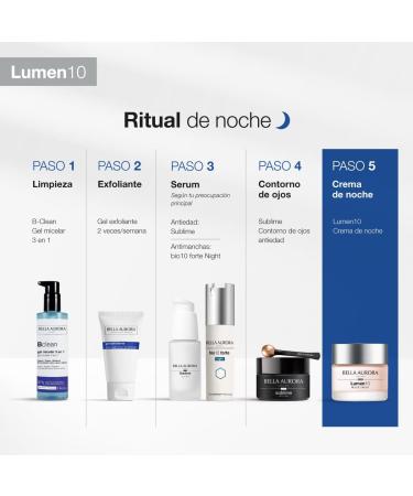  BELLA AURORA Bella Aurora Lumen10 Anti-Ageing Anti-Spot Cream with Polyhydroxyacids Niacinamide and Liposomed Melatonin Regeneration Elasticity and Intensive Hydration 50ml - Buy Online on GoSupps.com