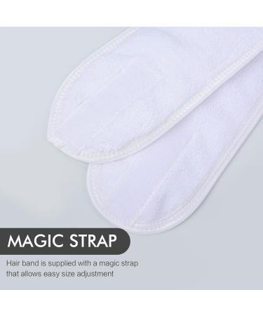 KinHwa 3 Pack Spa Facial Headband Makeup Hair Band Women Skincare Adjustable Microfibre Headband for Washing Face Sports Yoga White White 3 Count (Pack of 1) - Buy Online on GoSupps.com