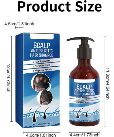 Crsetmyth Shampoo against hair loss 100 ml hair growth product hair shampoo natural hair growth shampoo against hair loss restorative care shampoo hair loss hair care for multiple hairs on the - Buy Online on GoSupps.com