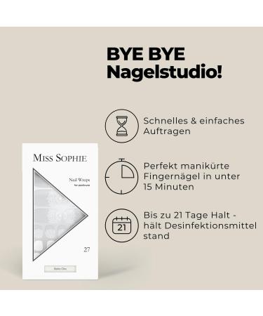 Original Miss Sophie Pedi Wraps - Boho-Chic Pedicure with 27 Ultra-Thin Nail Stripes for Natural & Artificial Nails - Buy Online on GoSupps.com