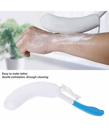 Premium Long Handle Body Scrubbing Brush - Soft Sponge for Effective Shower Cleaning & Peeling - Buy Online on GoSupps.com