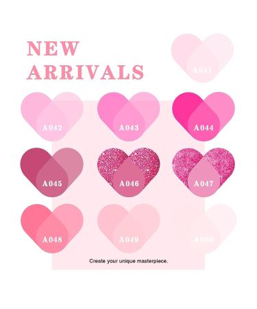 OPUIU Gel Nail Polish Set - 10 Colors Pink Glitter Kit for Women | Sweetheart Candies Collection | Soak Off UV LED | Ideal Gift for Mom, Girlfriend | Spring Summer Collection - Buy Online on GoSupps.com