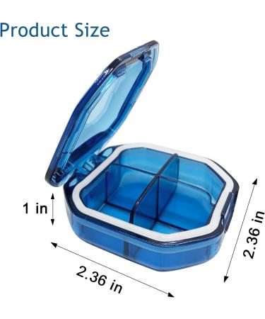 Buy 1PCS Cute Travel Pill Box - Portable 4-Compartment Medicine Organizer for Purse | Small Pill Case - Perfect for International Shipping - Buy Online on GoSupps.com