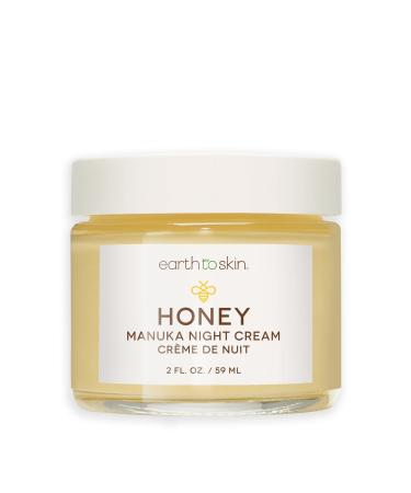 Earth To Skin Honey Manuka Calming Night Cream with Shea Butter Vitamins E & D Macadamia Seed Oil for All Skin Types (2.0 Fl Oz) 2 Fl Oz (Pack of 1)
