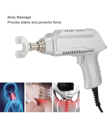 Electrical Spinal Massage Device - 6 Adjustable Massage Heads for Body Relaxation & Chiropractic Alignment (Silver EU) - Buy Online on GoSupps.com