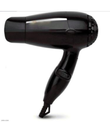 ADITAM Dual Voltage Hair Dryer 1000 Watts for Travel and Home Using Folding Handle Blow Dryer with Tourmaline Ceramic Dc Motor/Black Double The Comfort