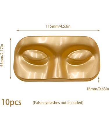 10Pcs Face-Shaped Eyelash Trays Portable Empty Lash Packaging Box for False Eyelashes Durable PVC Storage Care Box Gold - Buy Online on GoSupps.com