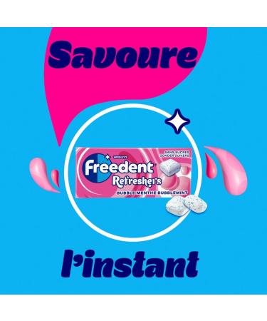 Freedent Refresher Maxi Pack of 12 Handypack of 8 Bubble-Mint Cubes - Buy Online on GoSupps.com