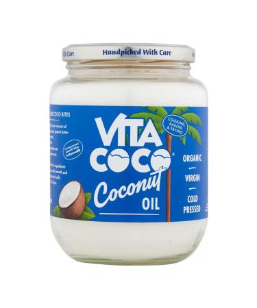 Vita Coco Organic Coconut Oil Extra Virgin Cold Pressed Keto Gluten Free Use as Cooking Oil Skin Moisturiser or Hair Shampoo 750 ml