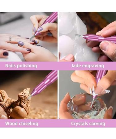 Piuusngy USB Electric Engraving Tool Kit for Manicure Carving Wood Metal Stone Plastic Jewelry Glass Etchingtool - Buy Online on GoSupps.com