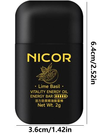 Portable Essential Oils Nose Inhaler | Aromatherapy Stick - Fresh & Cooling Lime Basil - Buy Online on GoSupps.com