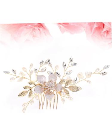 DOITOOL 1 Pc Combs Tiara Hair Comb Crystal Headpiece Comb for Bridal Rhinestone Hair Clip Bridal Headpiece Rhinestone Headpiece Rhinestone Comb Bride Comb Headgear Pearl Accessories - Buy Online on GoSupps.com