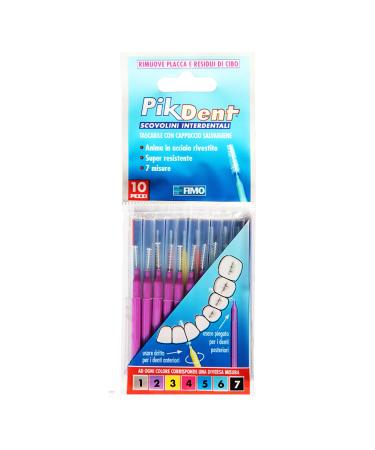 Interdental Brushes with Coated Steel Core and Tynice Bristles Size 2 Purple 0.5 Mm Cylindrical - 10 Gr 0.5 mm Purple Single Sachet