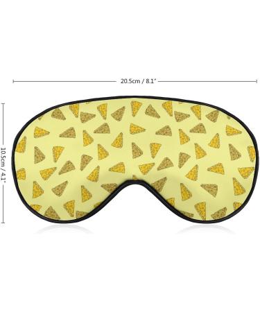 Cheese Pattern Sleep Mask for Women | Adjustable Eye Shades with Elastic Strap for Comfortable Sleep - Buy Online on GoSupps.com