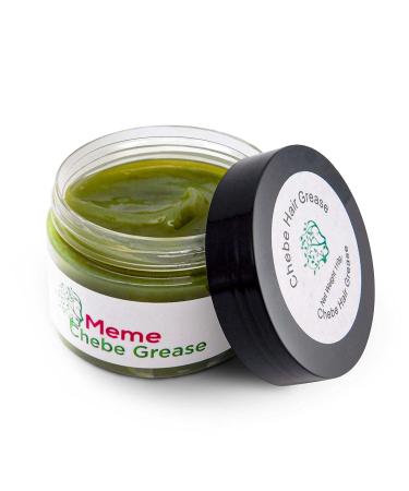 MEME Hair Grease for Growth and Shine - 4 fl oz Hydrating Pomade Mask for Curly Hair with Chebe Powder and Karkar Oil Promotes Growth and Moisturizes Natural 1 Ounce (Pack of 1)