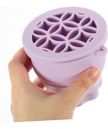 Angoily Makeup Brush Cleaning Bowl Makeup Brush Tool Makeup Cleaner for Brush Cleaning Pad Cosmetic Brush Cleaner Brush Clean Bowl Make Brush Cleaners Silica Gel Purple Cup Multifunction - Buy Online on GoSupps.com