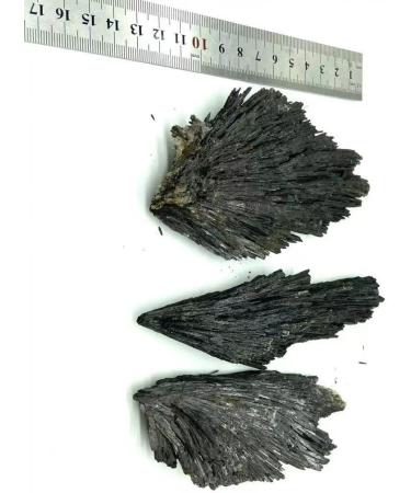 3pc Natural Crystal Stone Black Kyanite for Home Decoration Room Decoration Stone Mineral Specimen - Buy Online on GoSupps.com
