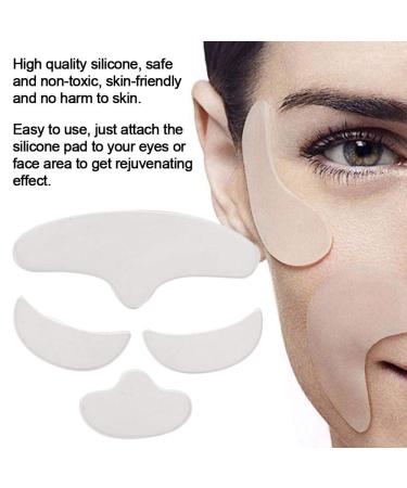 4PCS Anti-Aging Silicone Patches | Skin Tightening Forehead & Eye Pads | Washable Anti-Fold Face & Chin Treatment for Fine Lines - Buy Online on GoSupps.com