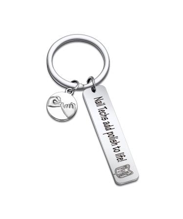 Nail Tech Gift Manicurist Keychain nail stylist Keychain Manicurist Gift Nail Technician Keychain nail stylist Jewelry Nail Friends Keychain Default