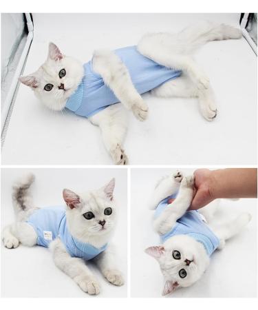 Cat Onesie Recovery Suit Cat Surgical Vest Cat Body Suits for Medical Care Kitten Post-operative Recovery Vest Shirt Kitten Breathable Clothes for Abdominal Wounds Anti Licking (M pink) M pink - Buy Online on GoSupps.com