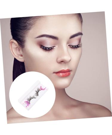 minkissy 1 Pair Fake Eyelashes Color Lashes Extension Glitter Lashes Eyelashes Colorful Rainbow Eyelashes Black Decor False Lashes Glitter False Eyelashes Halloween Fiber 3d Extend - Buy Online on GoSupps.com