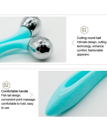 3D V-Shaped Double Ball Facial Massager - Skin Tightening Beauty Tool for Radiant Skin - Buy Online on GoSupps.com