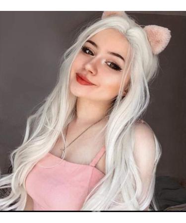 VEBONNY White Blonde Lace Front Wig - Glue Free 22 Inch Synthetic Wig #008 for Effortless Style - Buy Online on GoSupps.com