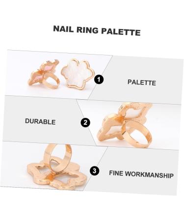 Alipis Lot De 2 Palettes De Nail Art Bagues Motifs Coquillage Grand Format Mixage Des Couleurs Blanc Marbr Et Rose Marbr Pour Manucure Professionnelle Et Usage Domestique - Buy Online on GoSupps.com