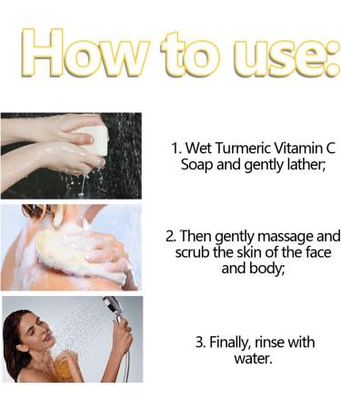 Turmeric Soap 100g Kojic Acid Soap For Skin Brightening Bath Soap Brightening Moisturizing Deep Clean Ginger Soap Turmeric Soap For Acne And Dark Stains - Buy Online on GoSupps.com