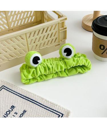 Cute Snail - Frog Makeup Headband Set for Skincare Products Face Wash Beauty Spa Women and Girls Green - Buy Online on GoSupps.com