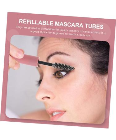 HAPINARY 40 Pcs Mascara Tube Makeup Sample Jars Portable Brush Brow Tube Abs Pink - Buy Online on GoSupps.com