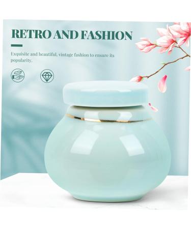 POPETPOP Storage Bottle Cans Ceramics Tea Tins Food Containers Eye Shadow Jar Powder Sample Bottle Lotion in Bulk Tea Storage Canister Bulk Makeup Tea Samples Candle Travel Mini Cream 6x5.5cm Blue - Buy Online on GoSupps.com