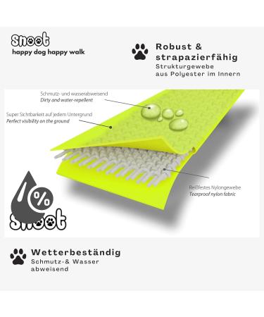 5m Neon Yellow Dog Leash - Extra Narrow Dirt & Water Repellent Includes Carabiner - Perfect for Small Dogs - Buy Online on GoSupps.com
