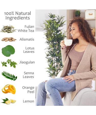 Detox Tea Orange and Lemon Happy Detox Tea 4 Week Cure 28 Sachets Flat Belly Infusion Wellness Tone 100% Natural Detox Drink - Buy Online on GoSupps.com