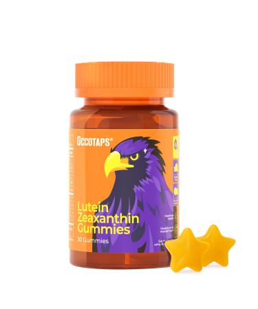 Lutein & Zeaxanthin Eye Vitamins Gummies for Daily Eye Health 20mg Lutein Sugar-Free High-Potency Gummy with Bilberry Extract Blue Light Support Star-Shaped Gummies 30 Count 30 Count (Pack of 1)