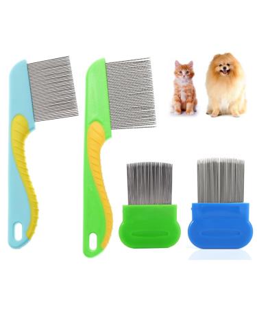 AAED 4 pieces of lice comb flea comb for cats cat dog flea comb tick ridge for dogs lice kamms flea comb plastic lice comb lice combs for care