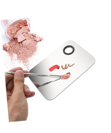 Minkissy Stainless Steel Makeup Palette Set | Beauty Salon Spatula & Mixing Tool | 15x10cm Black | Ideal for Makeup Artists - Buy Online on GoSupps.com