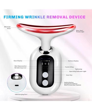 Wavata Facial Massage Device for Wrinkles | 4 Modes 3 LED Colors | EMS Anti-Aging Face Massager for Lifting & Tightening Saggy Skin - Buy Online on GoSupps.com