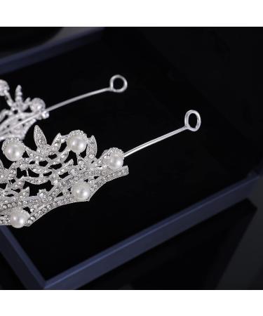 Kamirola Baroque Wedding Crown: Pearl Crystal Tiara for Bride and Flower Girls - Buy Online on GoSupps.com