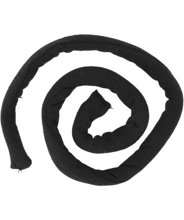 Spiral Lock Hair Ties Bendable Long Dreadlock Ponytail Holder for Thick Curly Hair Pure Black - Buy Online on GoSupps.com