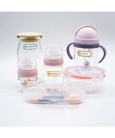 Kids Name Labels - Waterproof Handwritten Baby Bottle & Name Stickers (80 Pack) - Buy Online on GoSupps.com