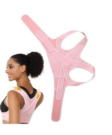 Back Straightener Corrector Adjustable Back Corrector - Effective Back Corrector Braces for Women Men Pink Medium - Buy Online on GoSupps.com