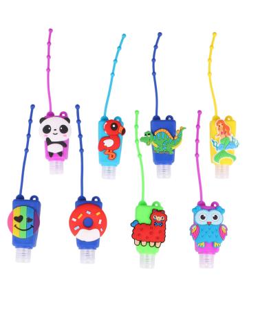 16 Pcs Cartoon Pattern Silicone Bottle Covers - Portable Refillable Lotion Dispense 30ml - Perfect for Travel & Packaging - Buy Online on GoSupps.com