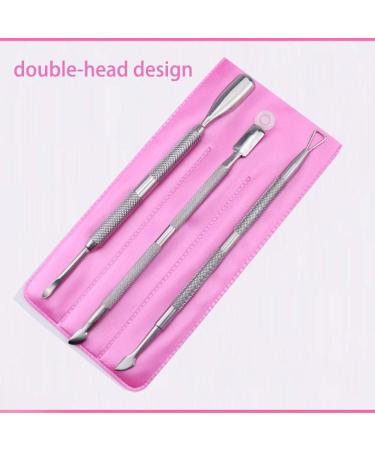 Cuticle Pusher and Gel Nail Polish Remover Set Stainless Steel Cuticle Remover Durable Pedicure Manicure Tools - Buy Online on GoSupps.com