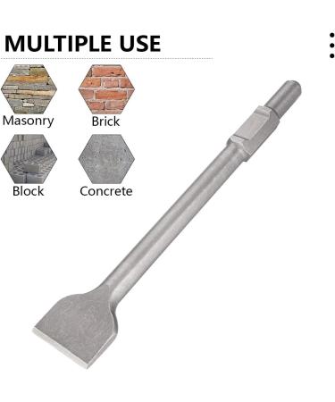 A-KARCK Heavy Duty 1-1/8 Hex Shank Scraping Chisel Bit for Electric Jack Hammer - Ideal for Tile and Stone Removal - Buy Online on GoSupps.com