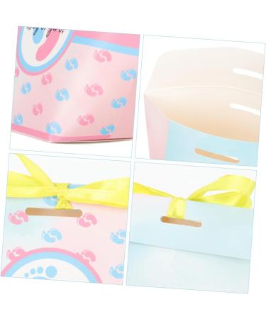 HOMSFOU 60 Pcs Blue Goodie Bags Popcorn Gift Kids Goodie Bags Gift Wrapping Bags Aunt and Uncle Pregnancy Announcement Boy Gift Bag Shower Favors Bag Boy Girl Pack Paper - Buy Online on GoSupps.com