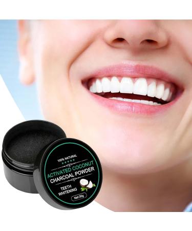 Natural Tooth Elevator Powder with Charcoal - Coconut Tooth Whitening & Stain Remover | Durable Tooth Polisher for Radiant Smile - Buy Online on GoSupps.com