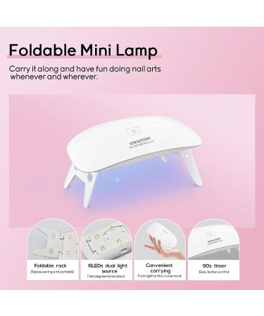 JEWHITENY Poly Extension Gel Nail Kit - 14 PCS with Mini Lamp & Slip Solution, Beginner Nail Art Design Set - Buy Online on GoSupps.com