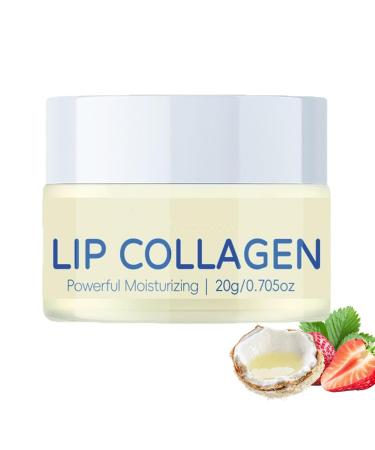 Lip Collagen Peptides Mask Overnight Lip Sleeping Mask Lips Booster Plumping Balm Moisturizer for Dry Cracked Shrunken and Aged Lips Plumping Smoothing Lips